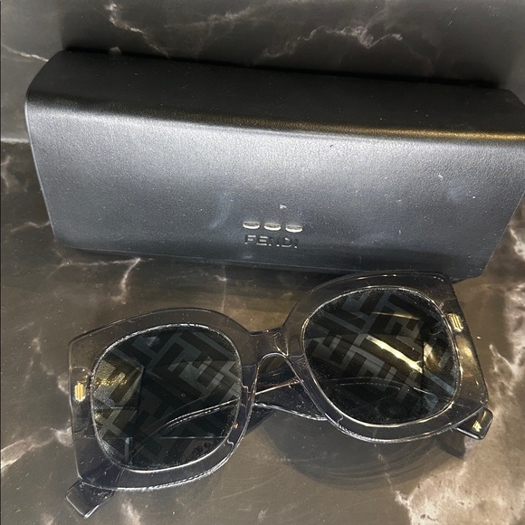 Fendi Accessories - Fendi Black Oversized Cat-Eye Glasses